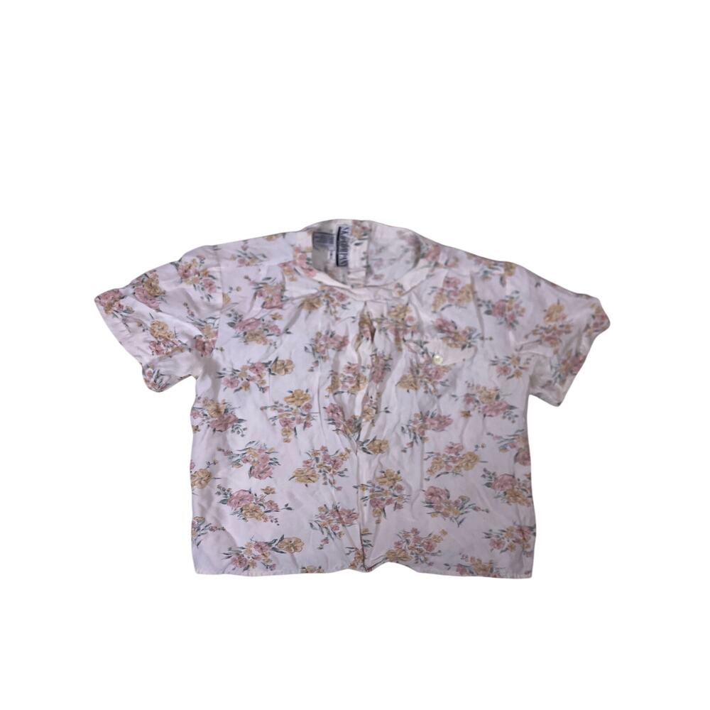 Cute Cottagecore Floral Top Womens 4 Petite Coquette Feminine Blouse